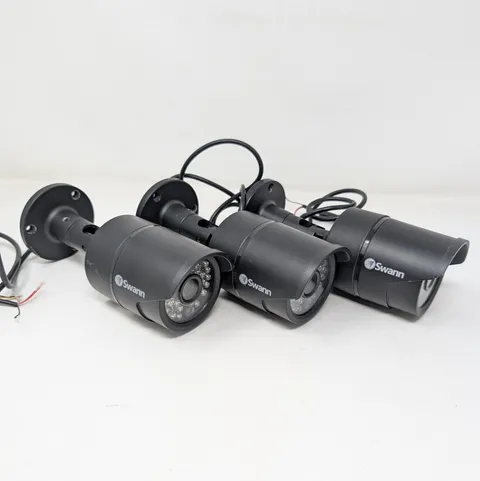 Lot Of 3 Swann PRO-A850 720p HD Outdoor Bullet Security Camera For Parts Repair