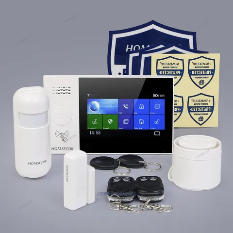 HOMSECUR Home Security System Wireless WIFI RFID SMS Autodial Touch Screen Panel