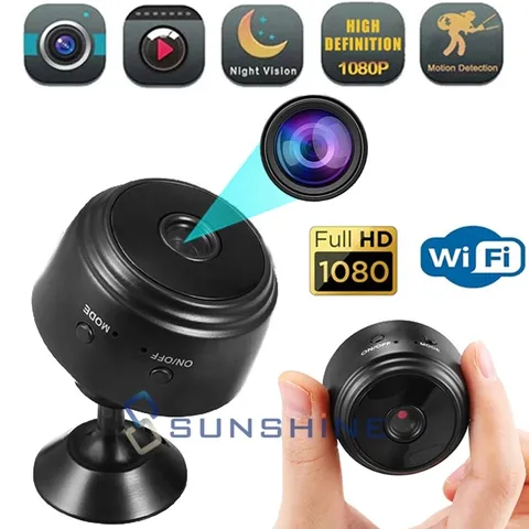 Mini Camara Oculta Espia De Seguridad WiFi 1080P Inalambrica Con Audio y Video