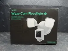 Wyze Wired Outdoor Wi-Fi Floodlight v2 Security Camera, Color Night Vision, LEDs
