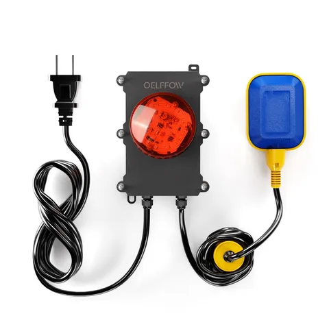 Sump Pump Alarm, Tethered Float Switch Alarm, 110db Loud Alarm with Large Ind...