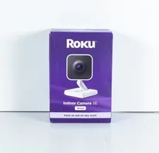 Roku Smart Home Indoor Camera SE Wi-Fi Security Camera Wired - open box