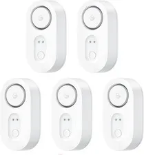 Upgraded Water Leak Detector with 105Db Adjustable Alarm, 5 Pack | Dual Probes D