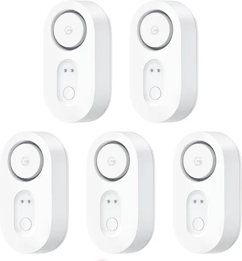 Upgraded Water Leak Detector with 105Db Adjustable Alarm, 5 Pack | Dual Probes D