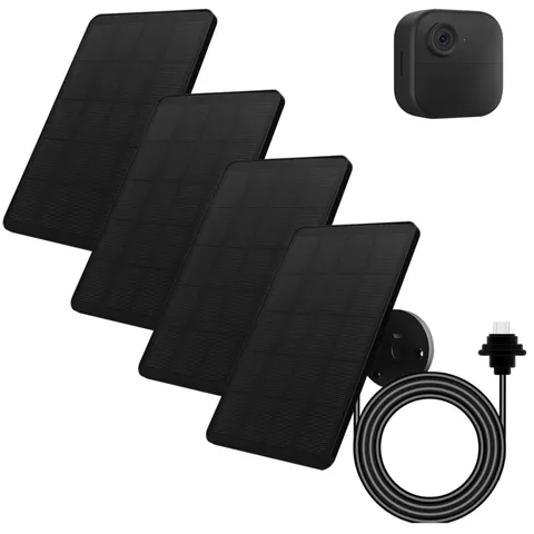 Monocrystalline Solar Panel for Blink Outdoor Camera, 4 Pack