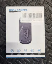 1080p FHD Body Camera Rotating Lens Wide Angle Night Vision Motion Black