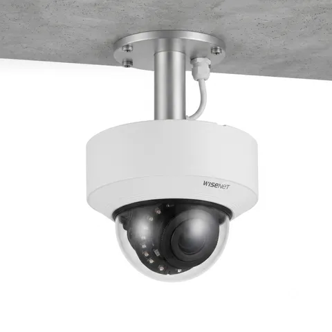 Hanwha Vision XNV-C9083R 4K IR Outdoor Vandal Dome AI Camera with 4.4-9.3mm Lens