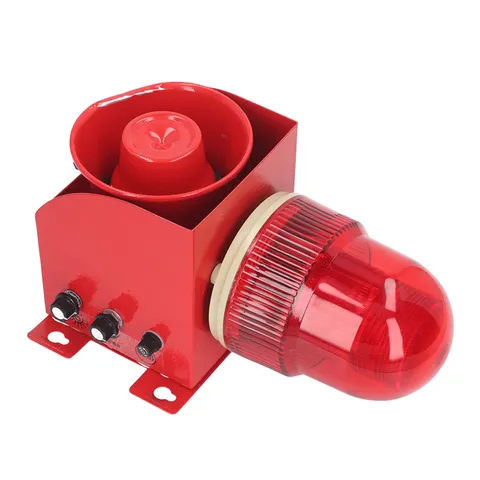 Industrial Siren Alarm Volume Adjustable Strong Bright Wall Mount New