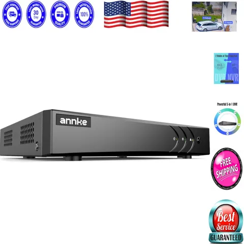 Advanced 8CH Hybrid Security DVR Recorder with AI Detection for Smart Monitoring