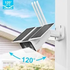Solar & Battery Dual Powered Outdoor WiFi Security Camera Wireless Audio System