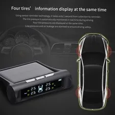 Tire Pressure Monitoring System Wireless 4 External Sensors Real Time Display