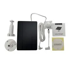 Solar Panel for Ring Camera, 3W Solar Panel Charger Compatible with Ring Spotlig