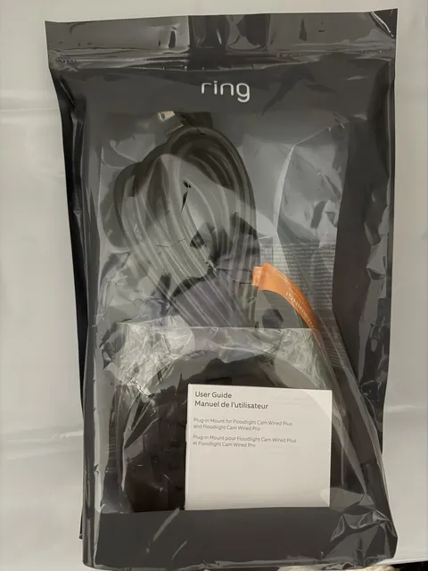 NEW Genuine Ring Plug-In Mount Black Floodlight Cam Wired Plus & Wired Pro