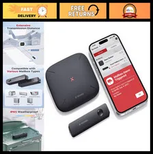Wireless Mailbox Alarm Sensor - Long Range Delivery Alert System with SBS50 Base