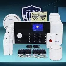 HOMSECUR APP Controlled Wireless&Wired 4G Home House Alarm System+SOS Intercom