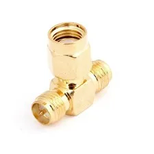 RP-SMA Male to Double RP-SMA Female Coaxial Cable Adapter for Router NIC