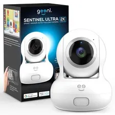 Geeni Sentinel 2K Smart Indoor Camera Auto Tracking Dual-Band 2.4GHz & 5GHz WiFi