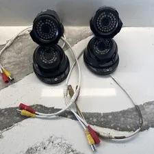 Q-See 2 X QTH8053B HD 2 X QTH8056D Security Camera Wired CCTV 12V BNC 4 Cameras