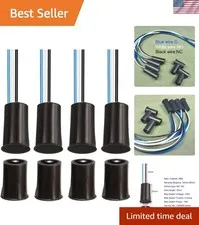 Magnetic Door Contact Reed Switch 4 Sets NO/NC Recessed Window Sensor 10mm-20mm
