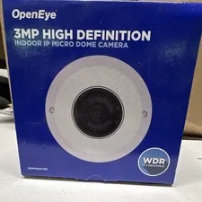 OpenEye OE-C6123-W2 3MP Indoor IP Micro Dome Camera, WDR, White Wired