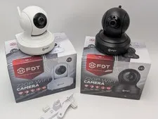 FDT FD7901B720P Wi-Fi Camera with Night Vision- 2-way Audio Untested Lot Of 2