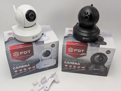 FDT FD7901B720P Wi-Fi Camera with Night Vision- 2-way Audio Untested Lot Of 2