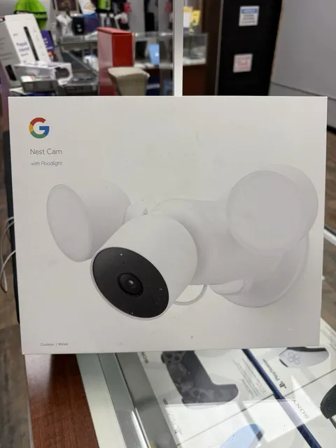 Google Nest Cam w/ Floodlight Outdoor Wi‑Fi 1080p Hardwired Camera White