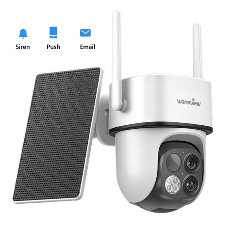Wansview 2K Wireless IP Camera WIFI Outdoor PTZ Smart Home Security IR Cam IP65