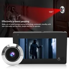 ♡ Smart Video Doorbell 4.3in TFT Color Screen 105° Wide Angle Anti‑Peep