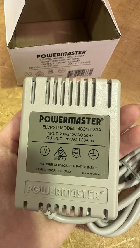 Universal Alarm Power Supply - 18V AC 1.33A Powermaster