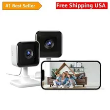 2K Indoor Security Camera, 2 Packs Cameras for Home Security Wi-Fi Cameras, M...