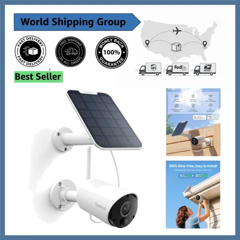 Smart Solar-Powered 2K Security Camera - Reliable Home Surveillance Solution