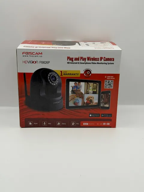 Foscam FI9826P Wireless IP Camera 960P HD Pan Tilt 3x Zoom Night Vision Open Box