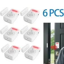Refrigerator Alarm Alert Magnetic Sensor Wireless Door Window Voice Reminder × 6