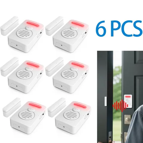 Refrigerator Alarm Alert Magnetic Sensor Wireless Door Window Voice Reminder × 6
