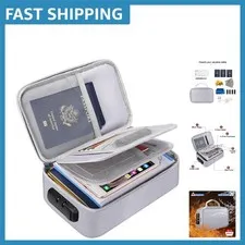 Portable Fireproof Storage Bag with Zipper Lock - Secure Organizer for Travel