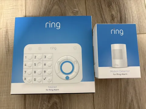 Ring 1st Gen Wireless Alarm Keypad w/ Motion Detector Bundle