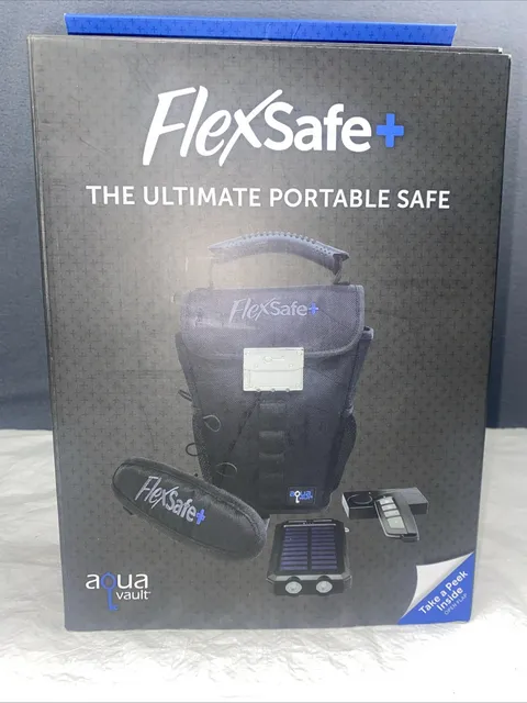 FlexSafe+ Aqua Vault Anti-Theft Portable Safe Slash Resistant Combination Lock