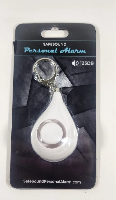 NEW SAFESOUND PERSONAL EMERGENCY ALARM KEYCHAIN 125DB LOUD SIREN