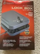 Hornady XLarge Lock Box 16 Gauge Steel TSA Approved Portable 10x7x2 new in box