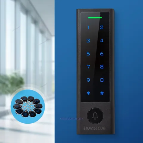 HOMSECUR Smart Door Card Access Control Unit With 10 RFID For Office Apartment