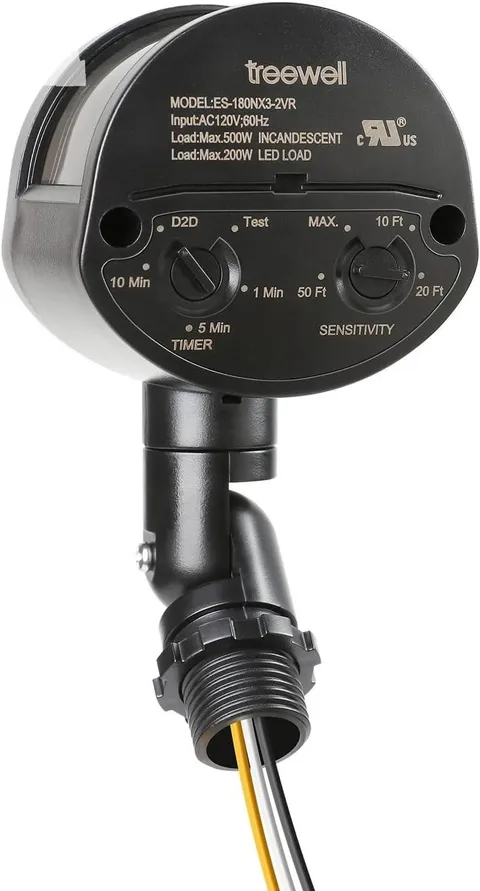PIR Motion Sensor, 180-Degree Replacement Detector, Adjustable 60ft Range