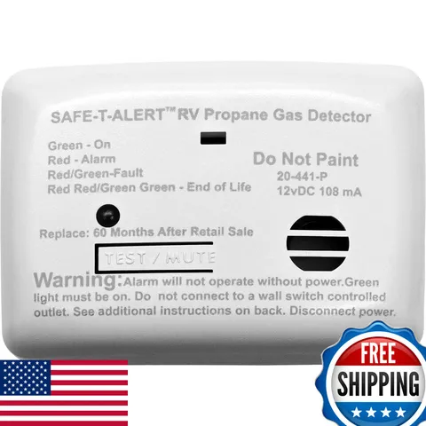 Safe T Alert 20 Series Mini Lp Gas Alarm - Propane Alarm - Surface Mount White