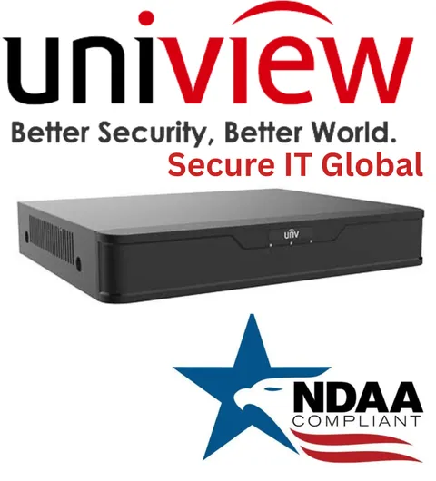 UNV 8-Ch 4K BNC Audio NDAA 4 Additional 1 SATA IP Uniview Security Recorder DVR