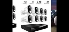 Night Owl DVR-FTD4-82-VT3 SP 2-Way Audio 12-Channel 2K DVR with 2TB Hard Drive