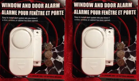 2 Windows Doors Cabinets Open Door Alert Alarm System Intruder Alert Loud 90 db