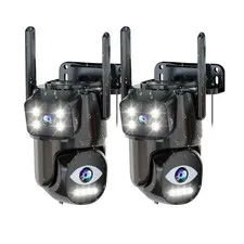Security Cameras Outdoor Wifi,5G/2.4G Cameras for Home Security with Dual Len...