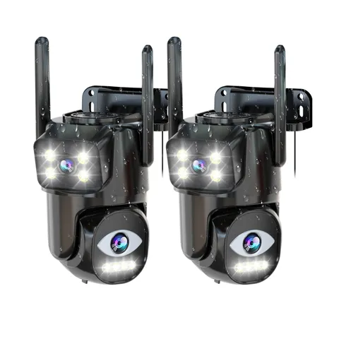 Security Cameras Outdoor Wifi,5G/2.4G Cameras for Home Security with Dual Len...