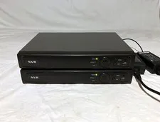 Lot of 2 Hunt NVR 4 Channel POE  Network Video Recorder HNR31P4-4 No HDD