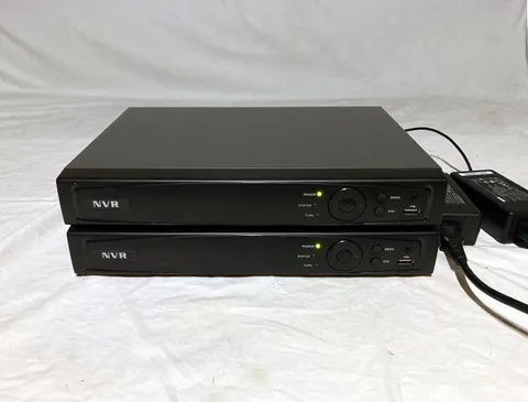 Lot of 2 Hunt NVR 4 Channel POE  Network Video Recorder HNR31P4-4 No HDD
